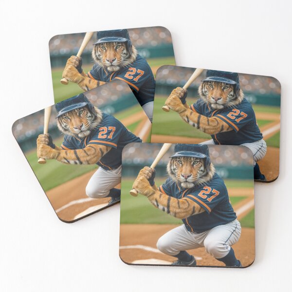 Item preview, Tiger Baseball Player At Bat designed and sold by Maria Dryfhout.