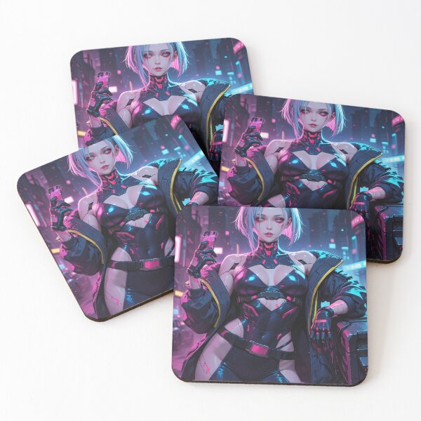 Item preview, Futuristic cyberpunk warrior digital art, Lucy designed and sold by Planet Utoppia.