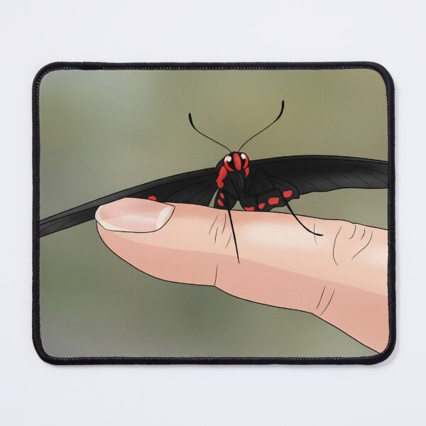 Item preview, Gentle Red-Spotted Butterfly Touch designed and sold by David Patterson.