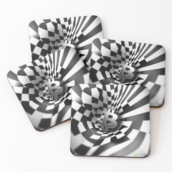 Item preview, Bitcoin Checker Flow – Optical Depth Illusion designed and sold by Benito Del Ray.