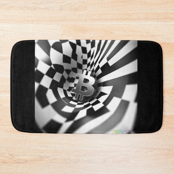 Item preview, Bitcoin Checker Flow – Optical Depth Illusion designed and sold by Benito Del Ray.