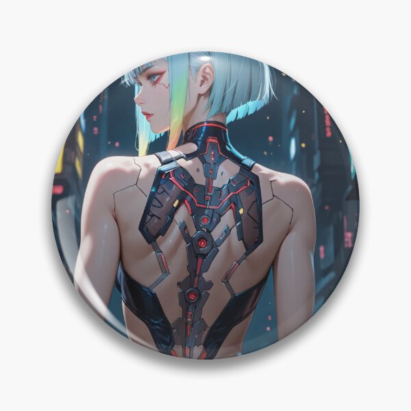 Item preview, Futuristic cyberpunk warrior digital art, Lucy designed and sold by Planet Utoppia.