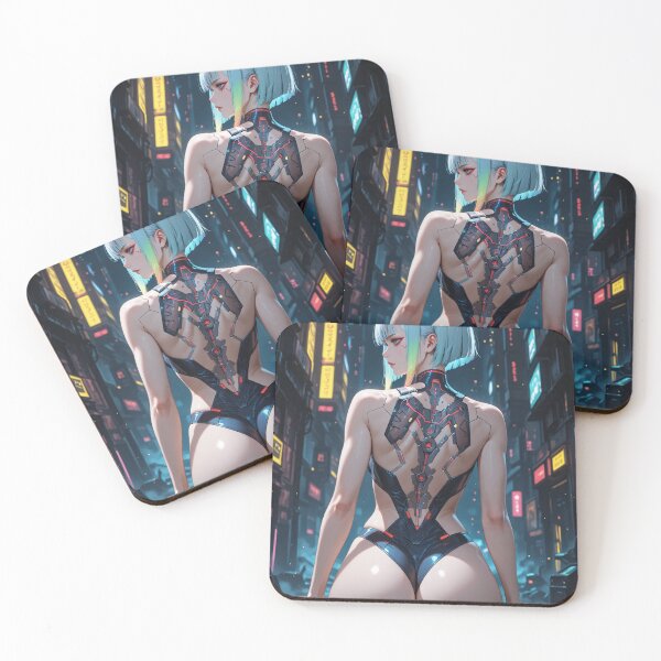 Item preview, Futuristic cyberpunk warrior digital art, Lucy designed and sold by Planet Utoppia.