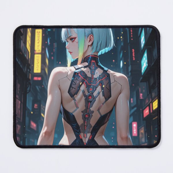 Item preview, Futuristic cyberpunk warrior digital art, Lucy designed and sold by Planet Utoppia.