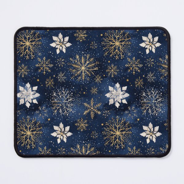 Item preview, Golden Snow Flakes designed and sold by NicolasGlowArt.