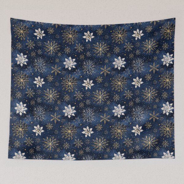 Item preview, Golden Snow Flakes designed and sold by NicolasGlowArt.