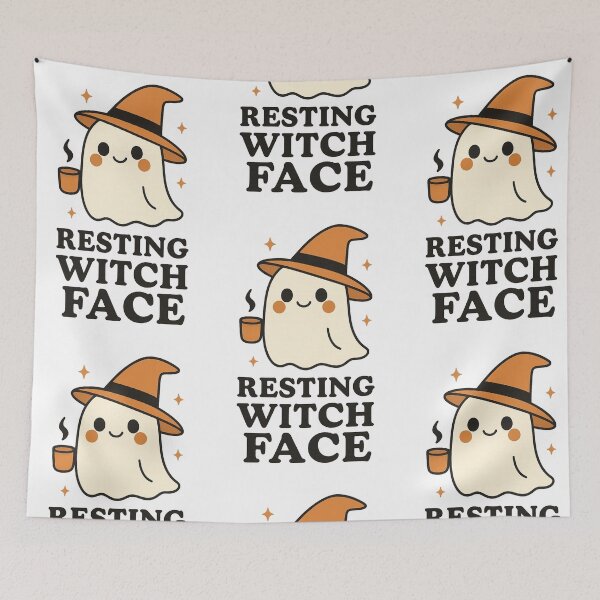 Item preview, Resting Witch Face designed and sold by Tealor’s Place.