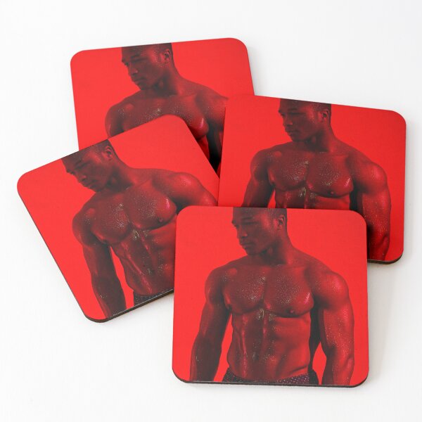 Item preview, Red High-Contrast Silhouette of Male Body #6 designed and sold by Atlas Kai.