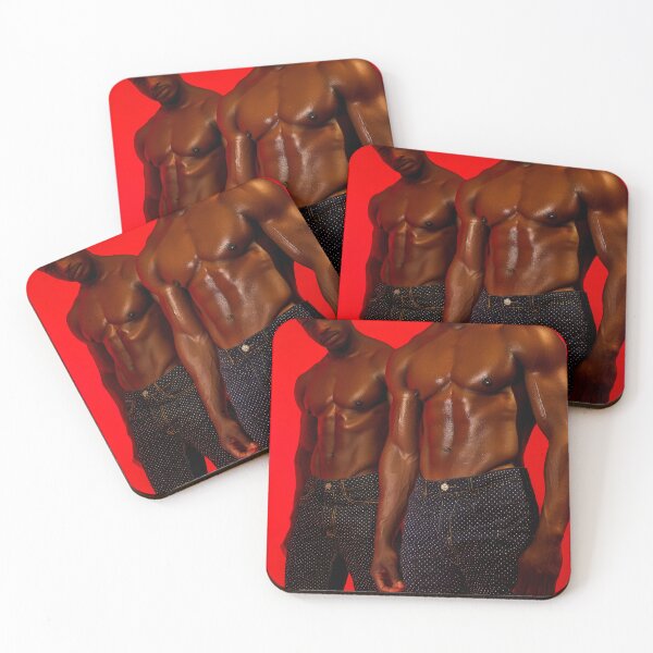 Item preview, Red High-Contrast Silhouette of Male Body designed and sold by Atlas Kai.