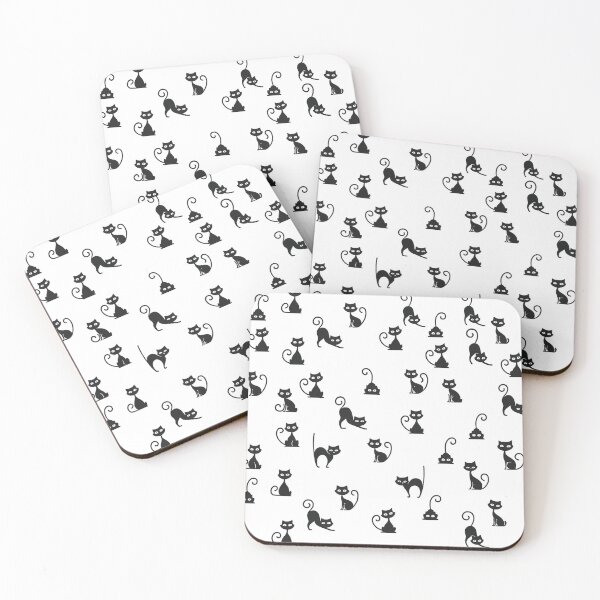 Item preview, Elegant Black Cat Pattern – Minimalist Cat Lover Design designed and sold by CleanQuotes.