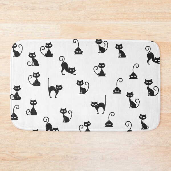 Item preview, Elegant Black Cat Pattern – Minimalist Cat Lover Design designed and sold by CleanQuotes.