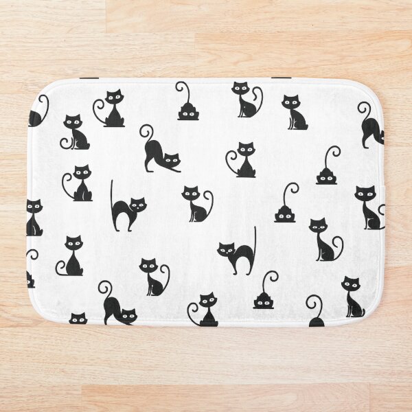 Item preview, Elegant Black Cat Pattern – Minimalist Cat Lover Design designed and sold by CleanQuotes.