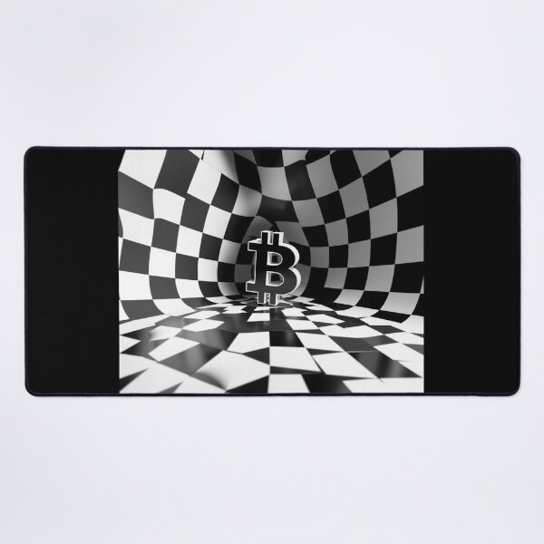 Item preview, Bitcoin Infinite Grid – Black & White Op Art Energy designed and sold by Benito Del Ray.