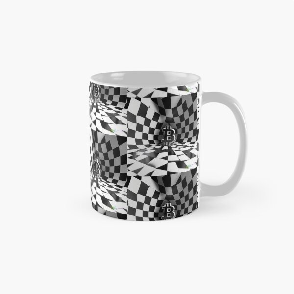 Item preview, Bitcoin Infinite Grid – Black & White Op Art Energy designed and sold by Benito Del Ray.
