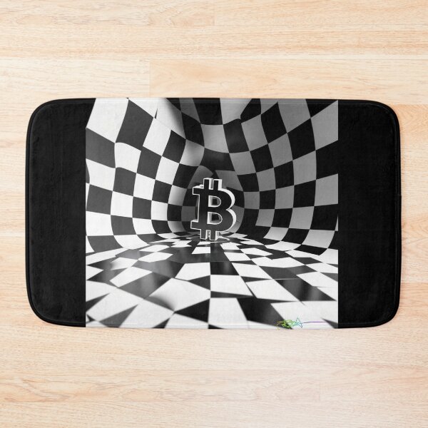Item preview, Bitcoin Infinite Grid – Black & White Op Art Energy designed and sold by Benito Del Ray.