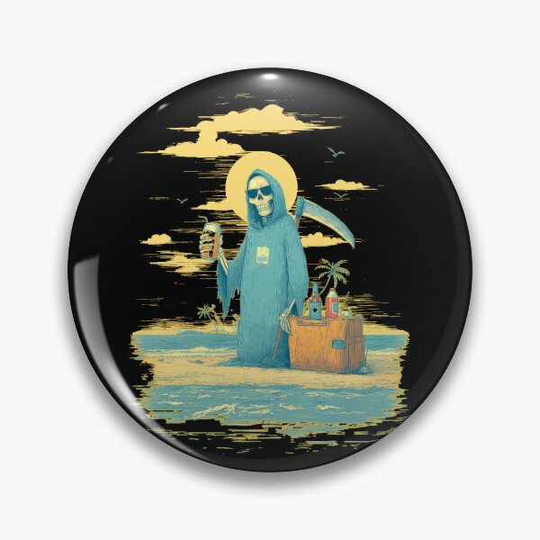 Item preview, Funny Grim Reaper on a Beach Vacation designed and sold by TheColorKey.