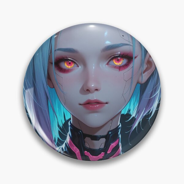 Item preview, Futuristic cyberpunk anime warrior digital art, Lucy designed and sold by Planet Utoppia.