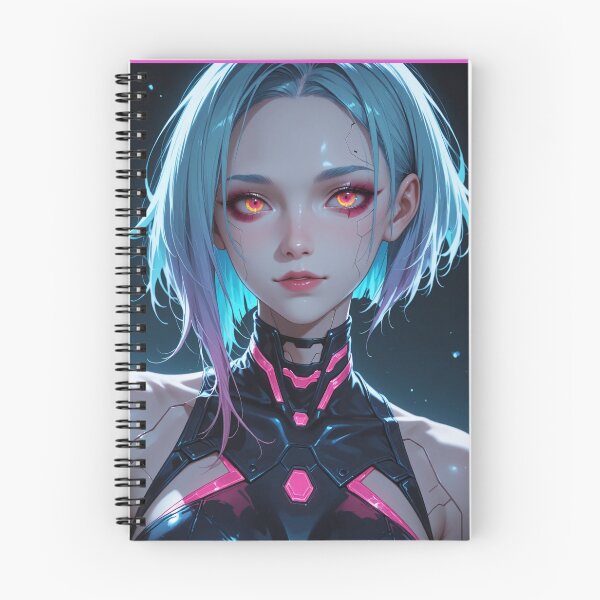 Item preview, Futuristic cyberpunk anime warrior digital art, Lucy designed and sold by Planet Utoppia.
