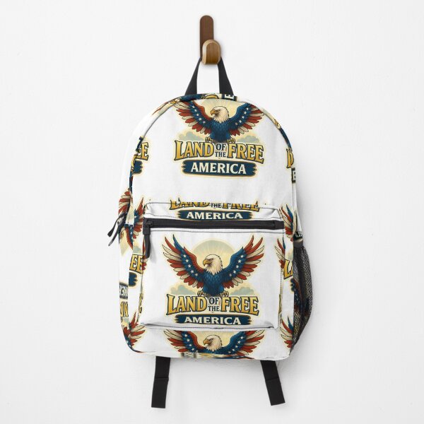 Item preview, 250th Anniversary of the USA - Land of the Free – Soaring American Eagle in Flag Colors designed and sold by Collins Design.