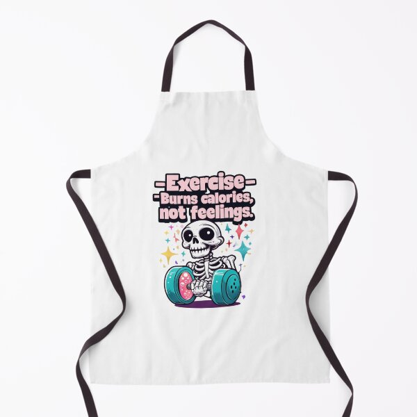 Item preview, Funny Gym Skeleton – Exercise Burns Calories Not Feelings | Fitness Humor Workout Design designed and sold by WHDProduction45.