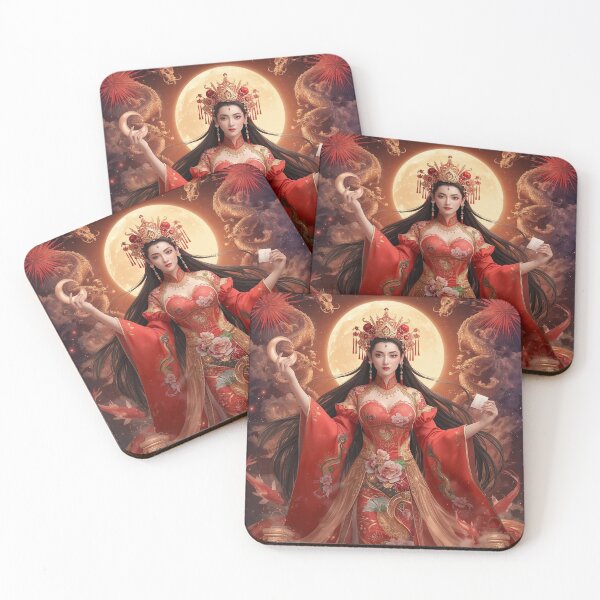 Item preview, Chinese Celestial Goddess Fireworks | Lunar New Year Dragon Phoenix Cloud Art designed and sold by MissSaylor.