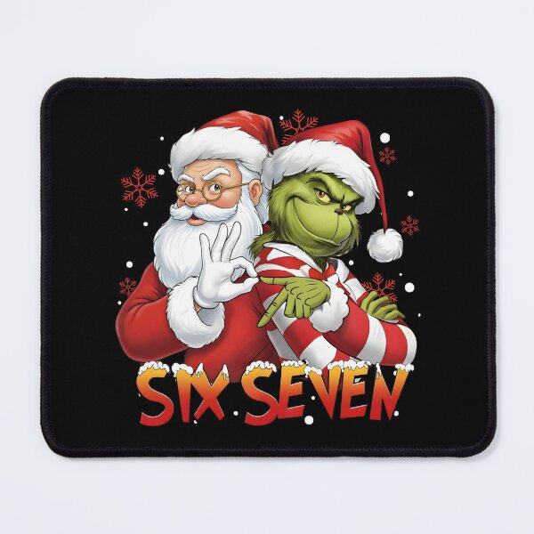 Item preview, Santa And Grinch Mean Guy Christmas 67 Funny Six Seven Meme designed and sold by ivotee.