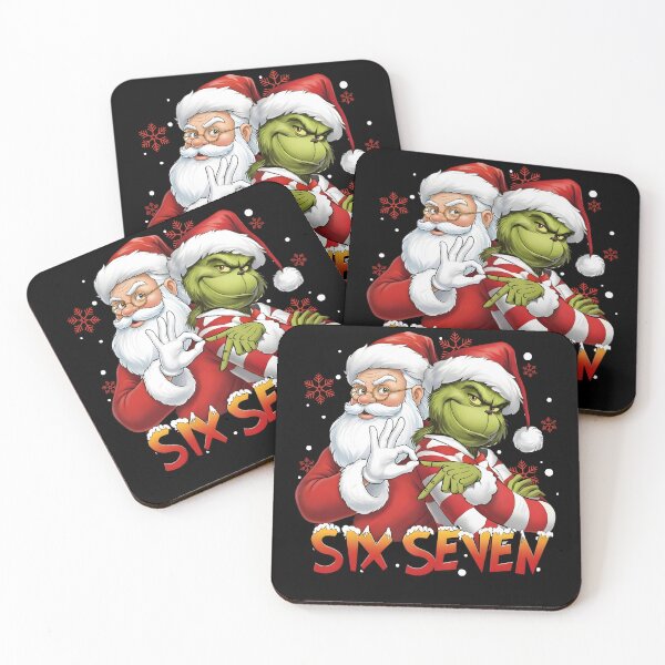 Item preview, Santa And Grinch Mean Guy Christmas 67 Funny Six Seven Meme  designed and sold by ivotee.