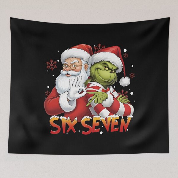 Item preview, Santa And Grinch Mean Guy Christmas 67 Funny Six Seven Meme  designed and sold by ivotee.