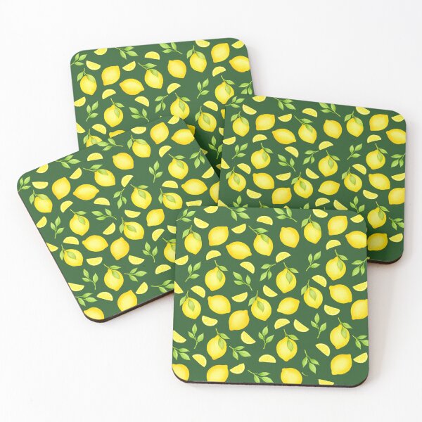 Item preview, Lemon Watercolor Pattern – Fresh Summer Citrus Design designed and sold by CleanQuotes.