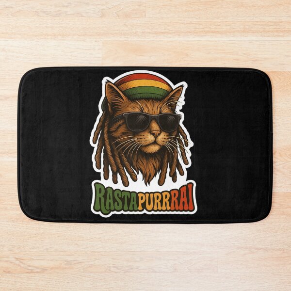 Item preview, Stoner & Psychonaut Cats – Rasta Cat (Cat Lettering) – Psychedelic Retro Art  designed and sold by JacobKAurumhead.