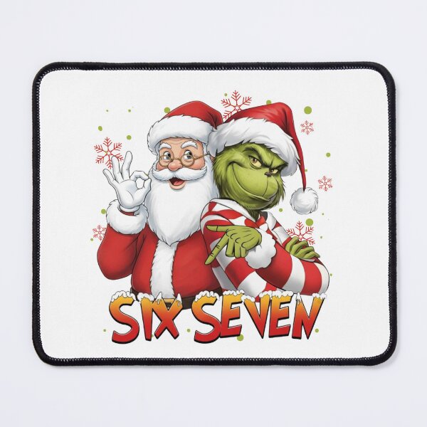 Item preview, Santa And Grinch Mean Guy Christmas 67 Funny Six Seven Meme designed and sold by ivotee.