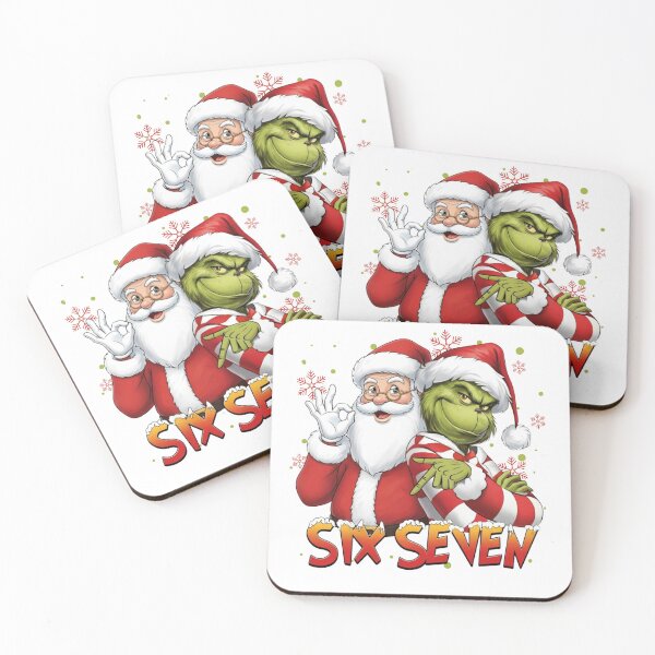 Item preview, Santa And Grinch Mean Guy Christmas 67 Funny Six Seven Meme  designed and sold by ivotee.