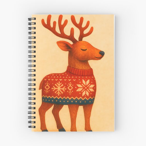 Item preview, Christmas deer graphic art designed and sold by Art Crea Nova.