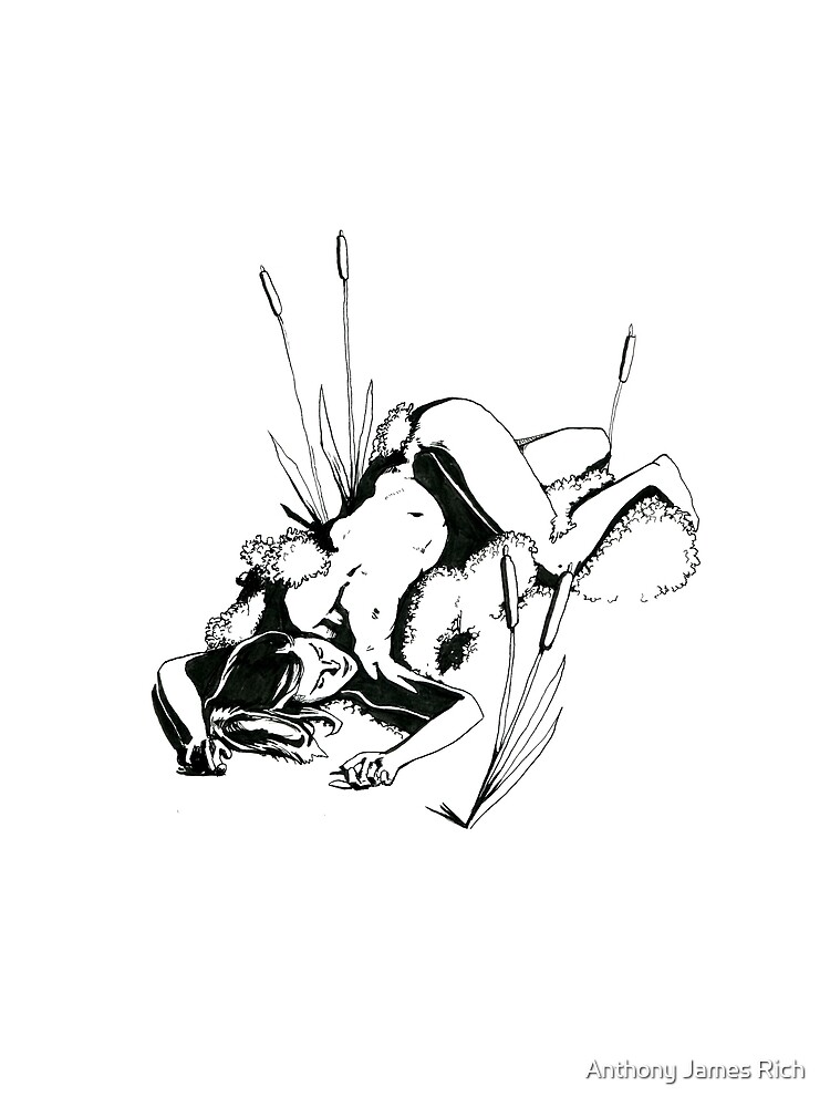 Moss Gathering | Ink Drawing by AJRart
