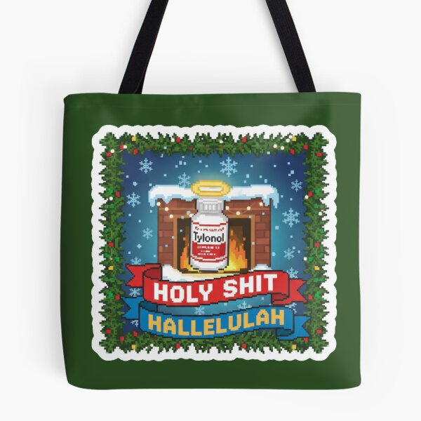 Item preview, Hallelujah, holy sh*t Pixel Sticker designed and sold by Nubitra.