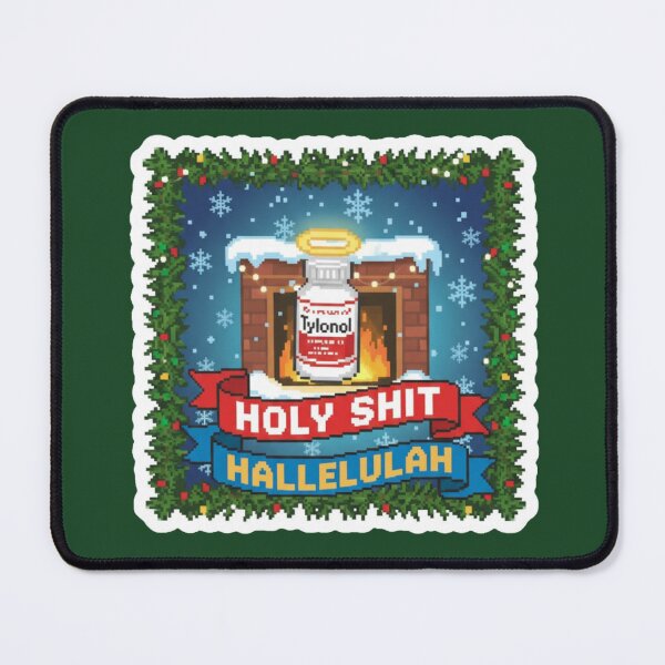 Item preview, Hallelujah, holy sh*t Pixel Sticker designed and sold by Nubitra.
