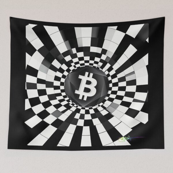 Item preview, Bitcoin Dynamic Burst – Futuristic Optical Lines designed and sold by Benito Del Ray.