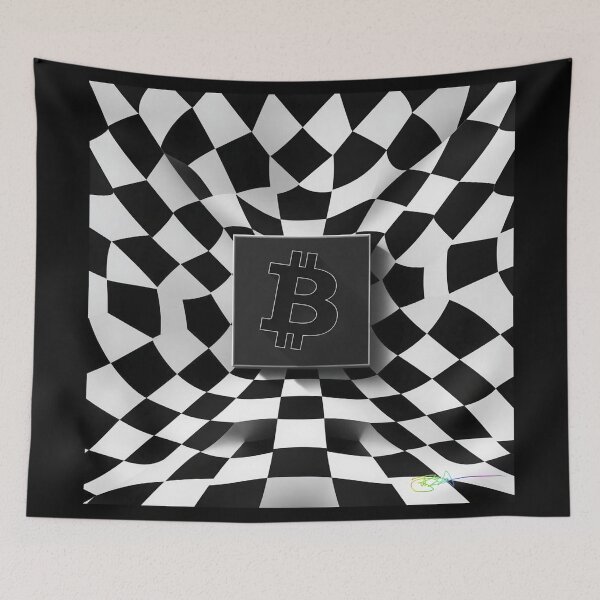 Item preview, Bitcoin Checker Vision – Abstract Optical Energy designed and sold by Benito Del Ray.
