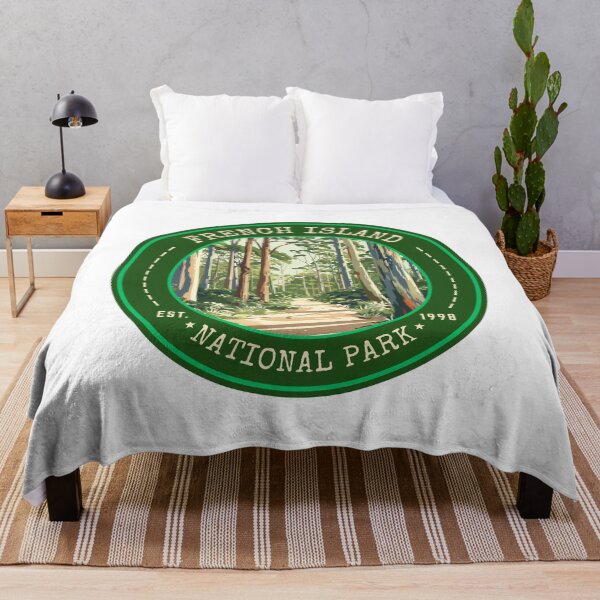 Item preview, French Island National Park in Victoria, Australia Vintage Travel Art Circle Emblem designed and sold by MaateoDesign.