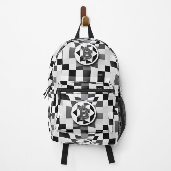 Item preview, Bitcoin Quantum Grid – Futuristic Op Art Pattern designed and sold by Benito Del Ray.
