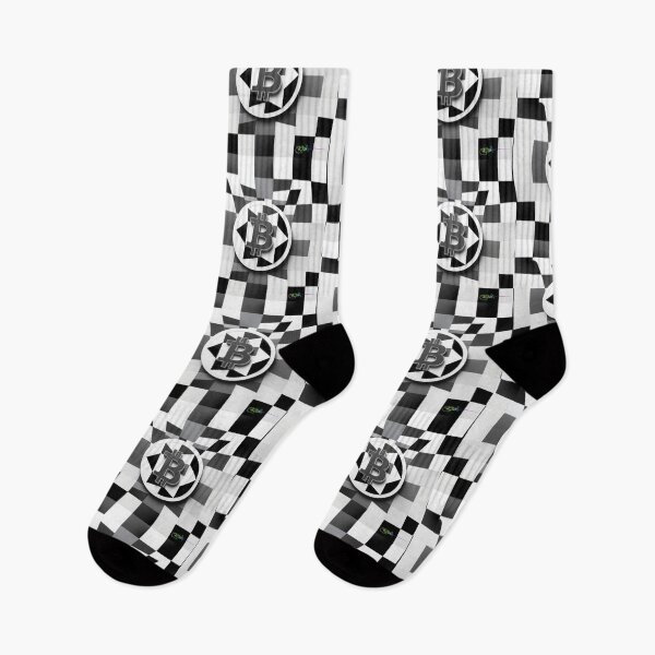 Item preview, Bitcoin Quantum Grid – Futuristic Op Art Pattern designed and sold by Benito Del Ray.