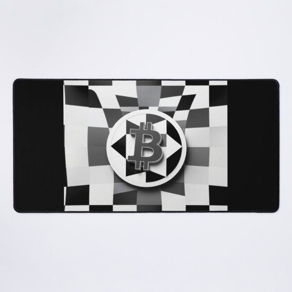 Item preview, Bitcoin Quantum Grid – Futuristic Op Art Pattern designed and sold by Benito Del Ray.