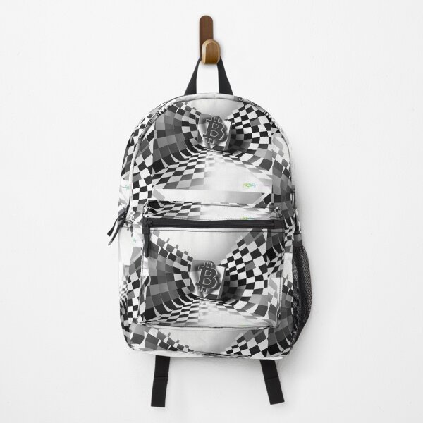 Item preview, Bitcoin Light Chamber – Black & White Perspective Illusion designed and sold by Benito Del Ray.