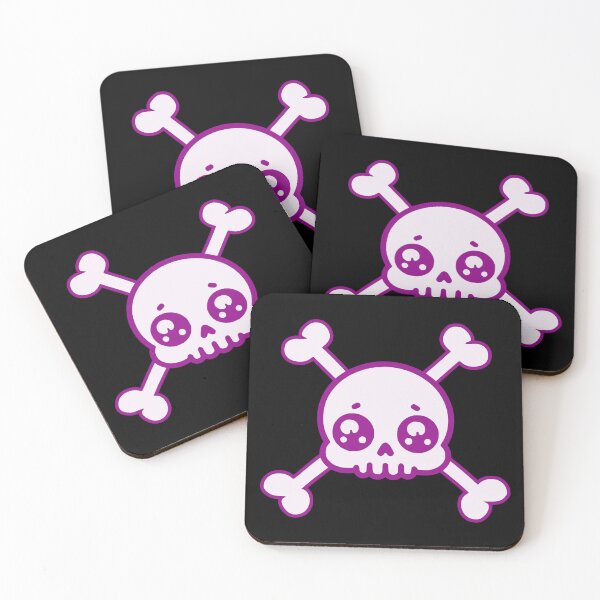 Item preview, Pirate Skull Flag Kawaii Pink designed and sold by Dunkelflaute.