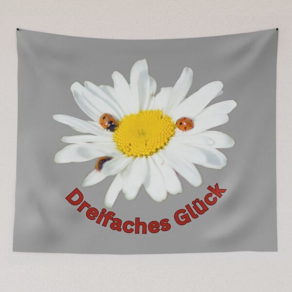 Item preview, Triple happiness – ladybugs on daisies | Nature & Joy of Life designed and sold by Katja LebenFreude.