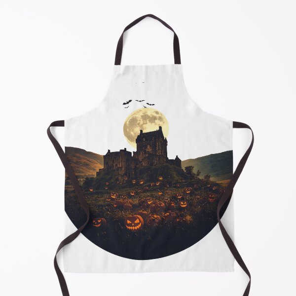Item preview, Scottish Castle Halloween - Scotland Spooky Pumpkin Moon Design designed and sold by Loom on the Loch.