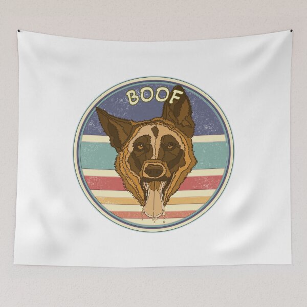 Item preview, Funny German shepherd - BOOF retro designed and sold by nostakesart.
