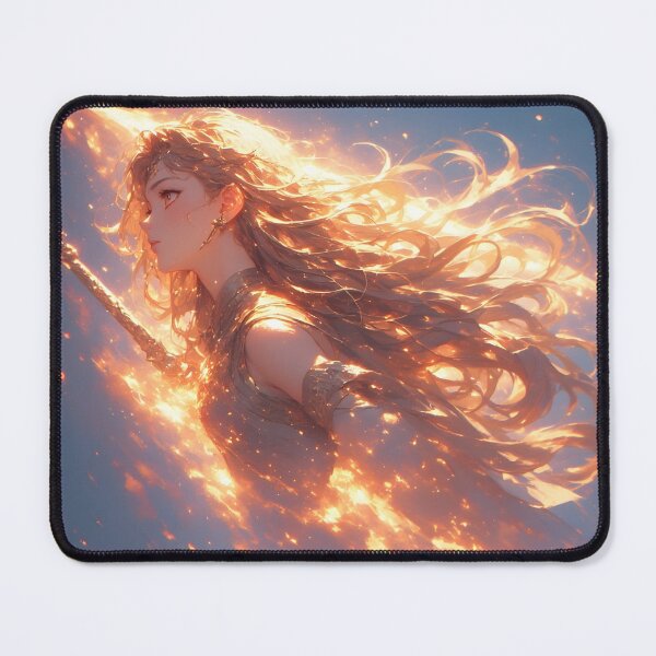 Item preview, Fiery Anime Warrior iPhone 17 Case – Glowing Fantasy Girl Art & Epic Flame Design designed and sold by AIARCZ.