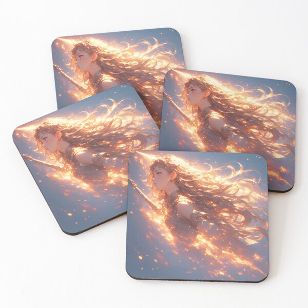 Item preview, Fiery Anime Warrior iPhone 17 Case – Glowing Fantasy Girl Art & Epic Flame Design designed and sold by AIARCZ.