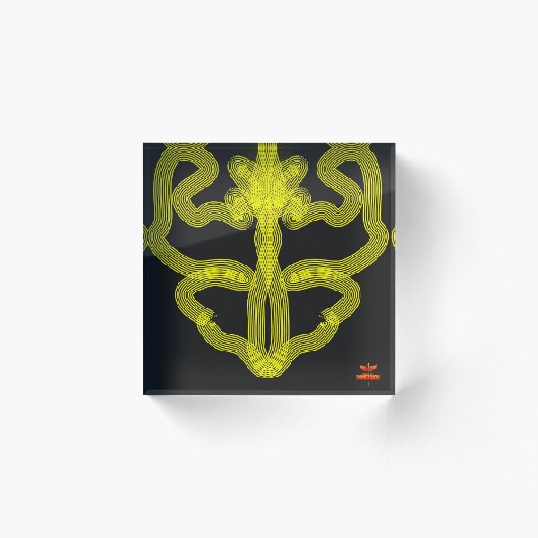 The Warren-Crest Yellow Insignia Caste Vlll — The Engineers of Bone Acrylic Block